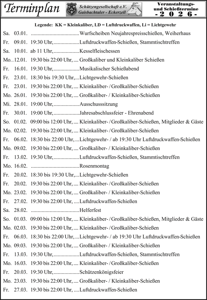 Jahres-Terminpl&auml;ne